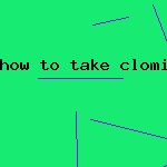 how to take clomid cycle